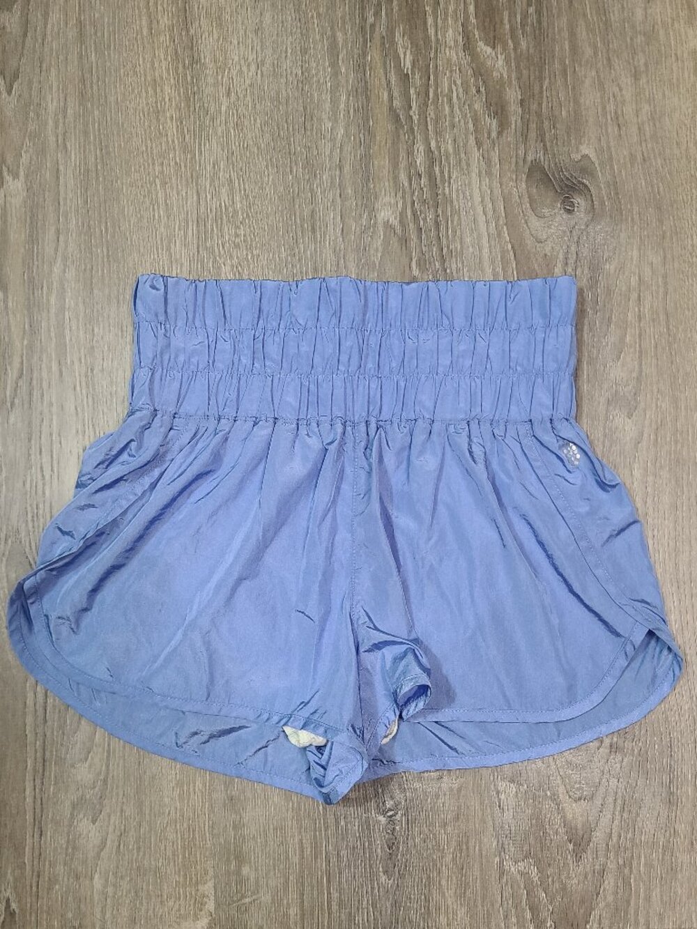 FP Movement Free People Peri Blue The Way Home High Waisted Athletic Shorts Sz M